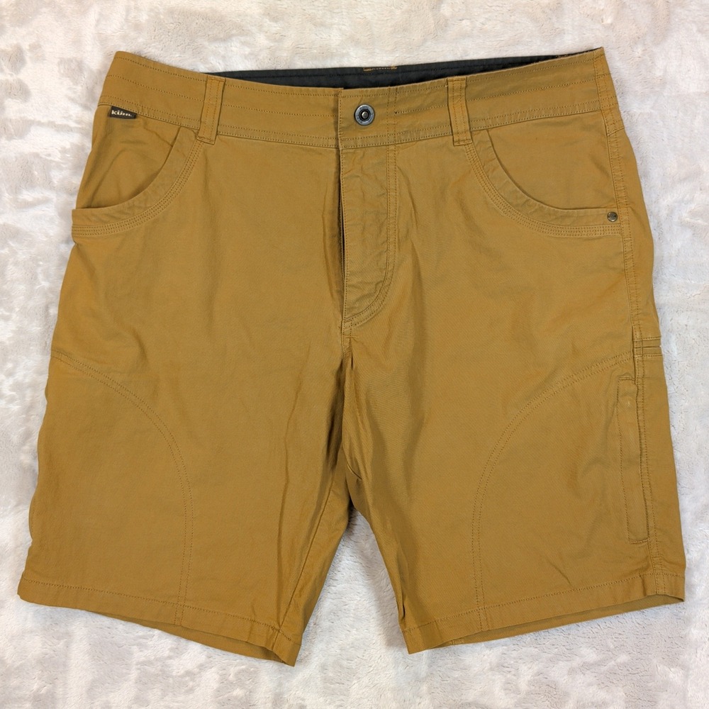 KUHL Ramblr Shorts Mens 35 (34x9) Brown Cargo Hiking Outdoor Gorpcore Techwear